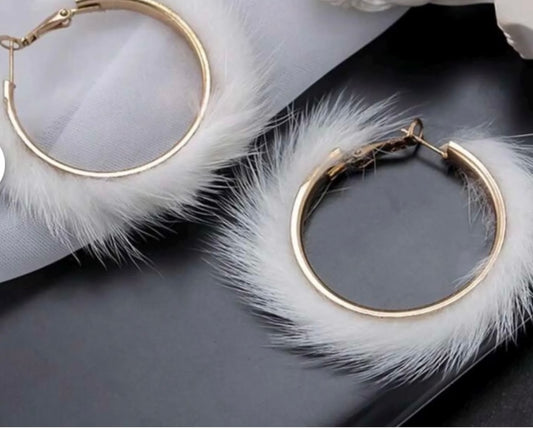 Mink white Earrings